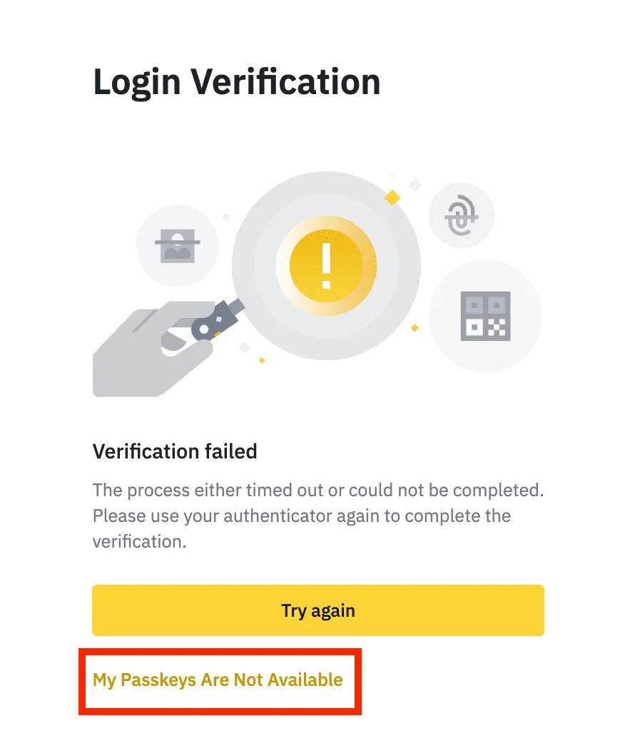 Binance Passkey չի աշխատում․ մուտքի վերականգնման քայլերը