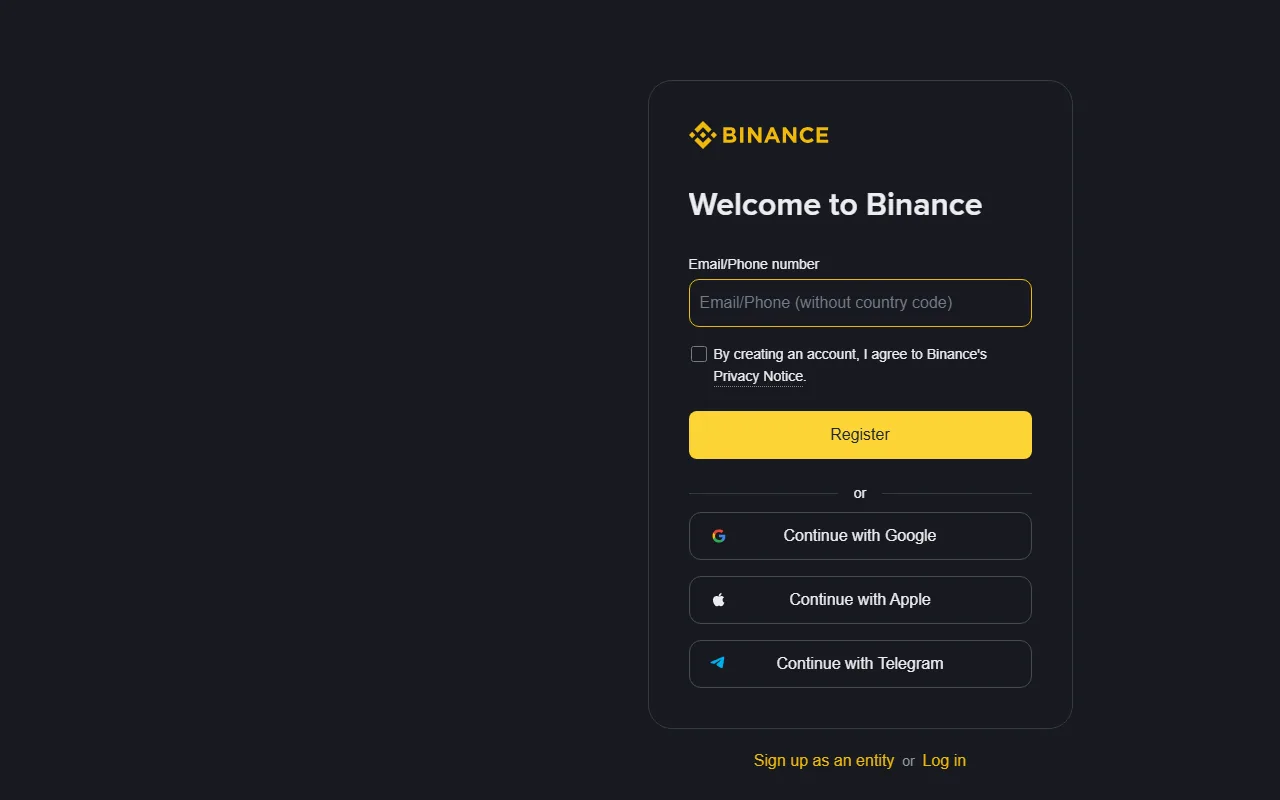 Binance գրանցում՝ ինչպես անվտանգ հաշիվ բացել հրավերի հղումով
