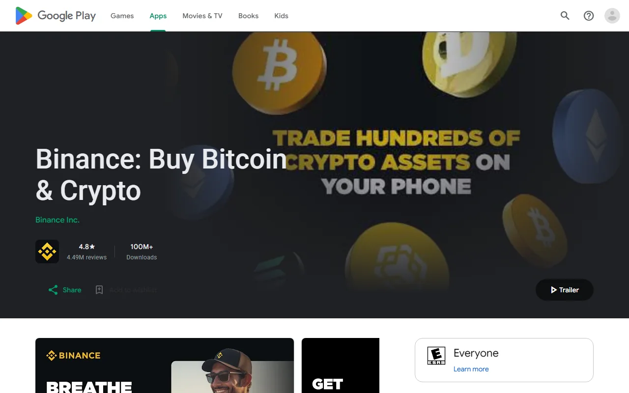 Binance հավելվածի անվտանգ ներբեռնումը Android-ում և iPhone-ում